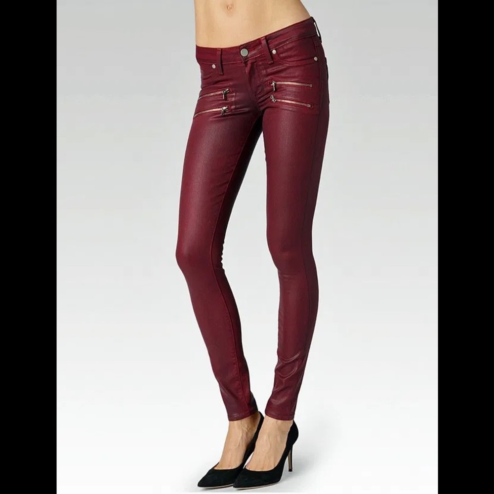 PAIGE Denim 'Edgemont' Coated Ultra Skinny Jeans